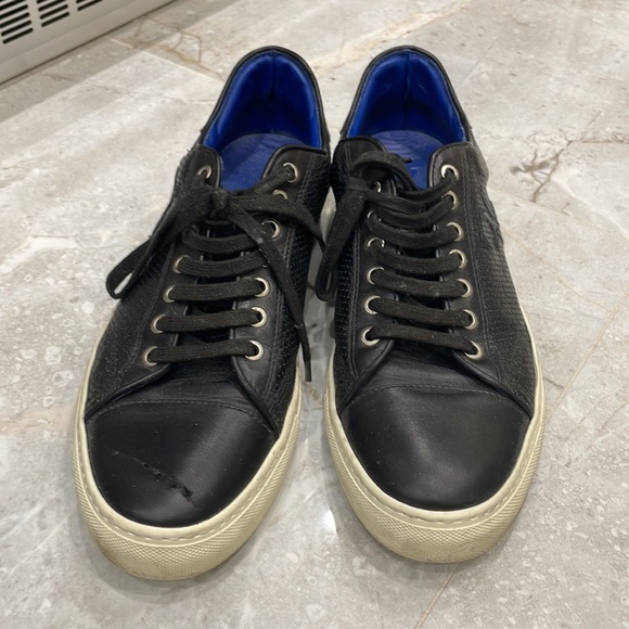 Billionaire Couture Men's Black Calf Leather Laced-up Sneakers - EU 43 - Picture 6 of 11